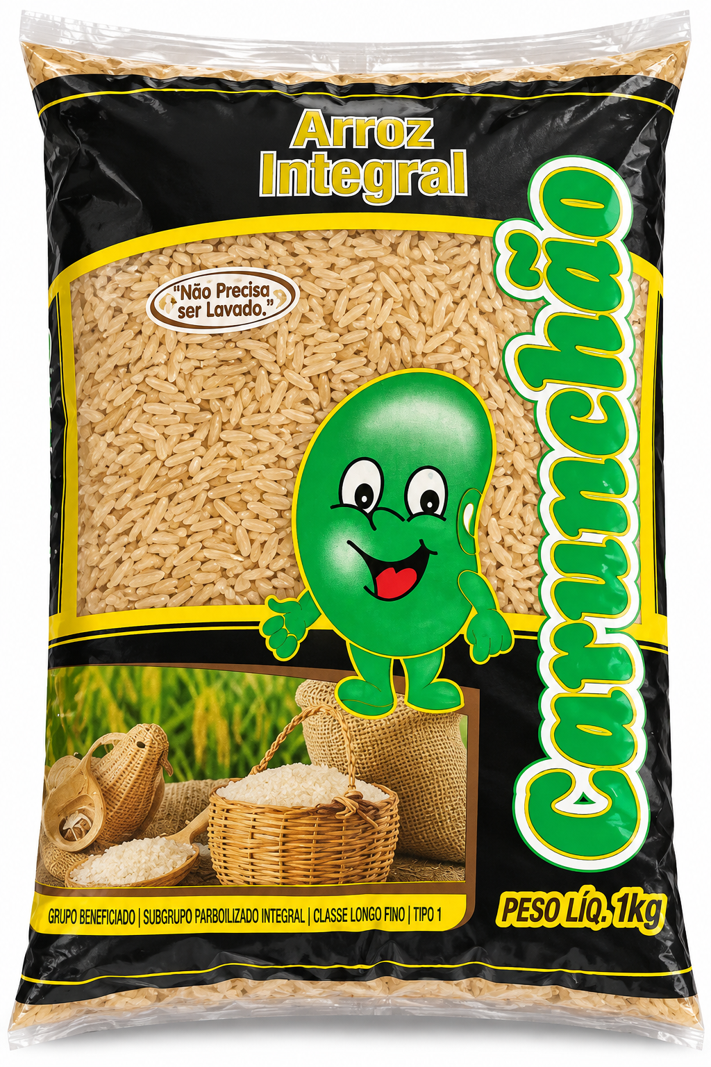 Embalagem de Arroz Integral Carunchão 1 kg