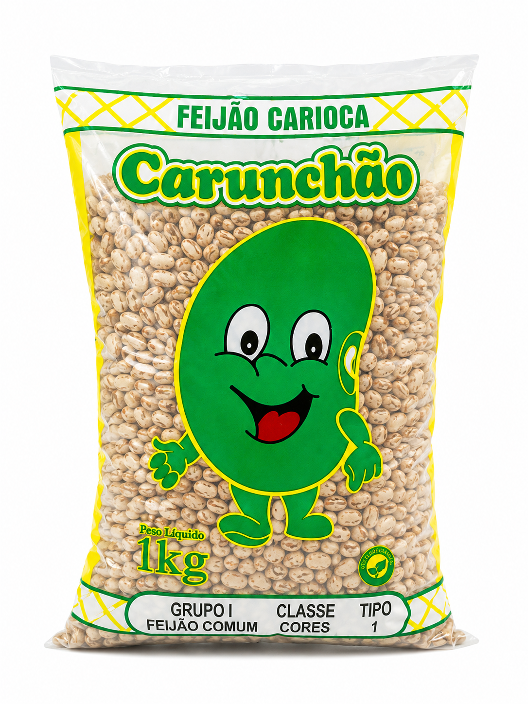 Embalagem de Feijão Carioca Carunchão 1 kg
